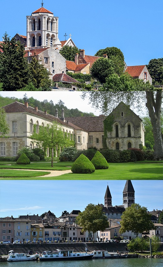 Abbaye Vezelay, Chateau de Digoine, Santenay